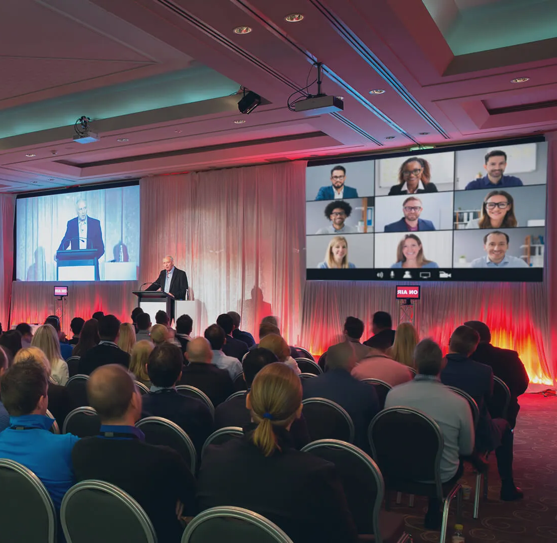 hybrid and virtual events 2025 trends with live and online audiences