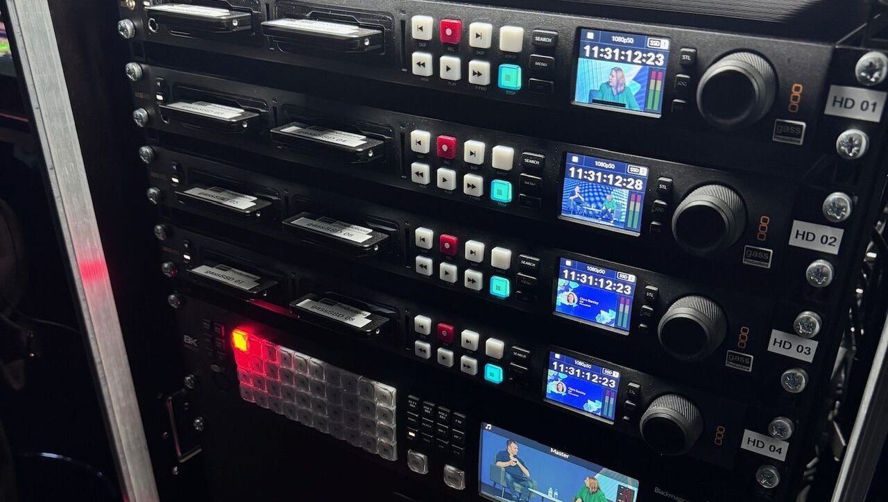 ISO and TX recording redundancy setup for live event video production in London by gassProductions