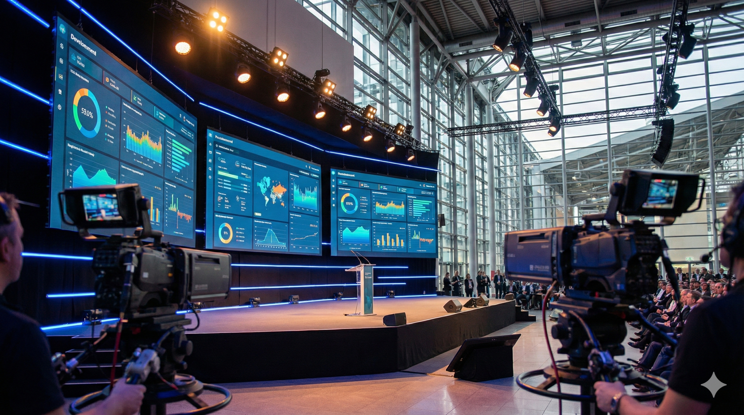 AI video analytics ROI - dashboard showing event video performance metrics and viewer engagement data